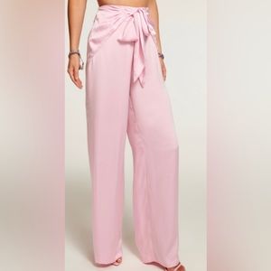 Ramy Brook Margo Wide Leg Pant in Opal Pink NWT